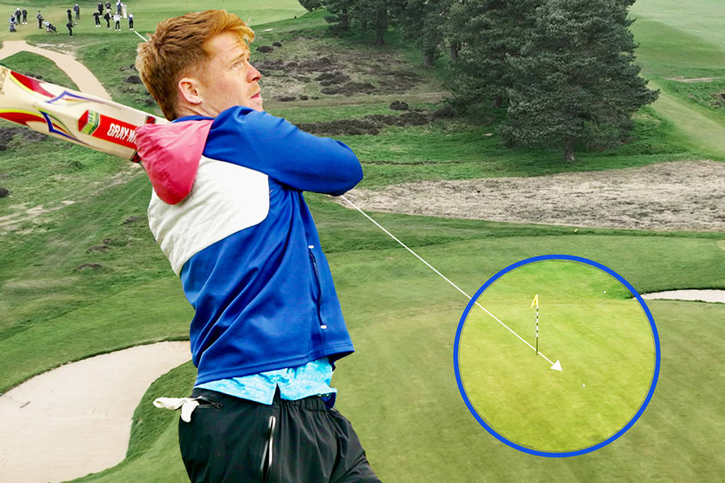 Ollie Pope's amazing cricket bat shot Walton Heath